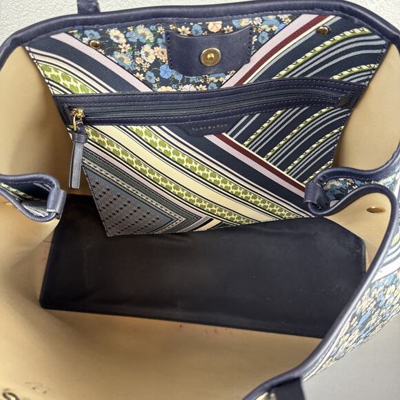 Tory Burch Multicolor Floral Tote - Picture 10 of 11
